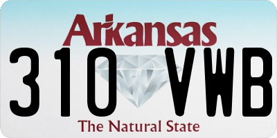 AR license plate 310VWB