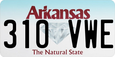 AR license plate 310VWE