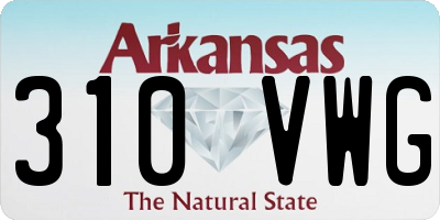 AR license plate 310VWG
