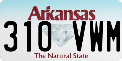 AR license plate 310VWM