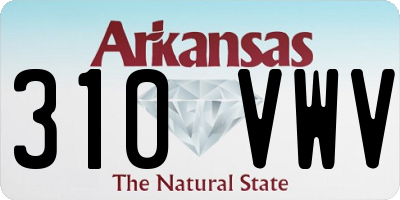 AR license plate 310VWV