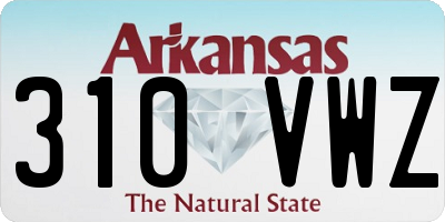 AR license plate 310VWZ