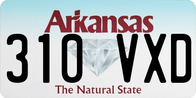 AR license plate 310VXD