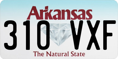 AR license plate 310VXF