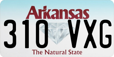 AR license plate 310VXG