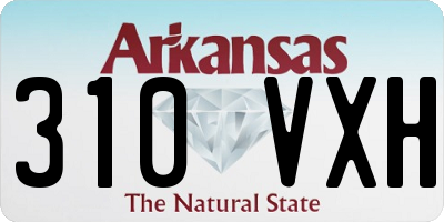 AR license plate 310VXH