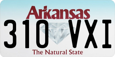 AR license plate 310VXI