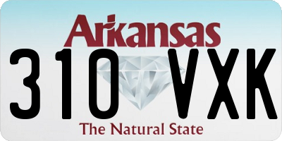AR license plate 310VXK