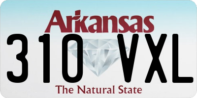 AR license plate 310VXL