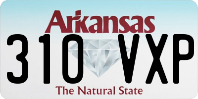 AR license plate 310VXP