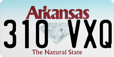 AR license plate 310VXQ