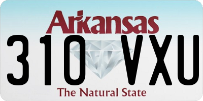 AR license plate 310VXU