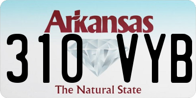AR license plate 310VYB