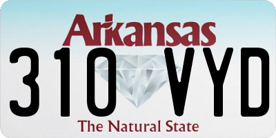 AR license plate 310VYD