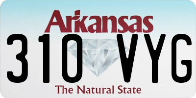 AR license plate 310VYG