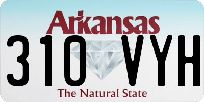 AR license plate 310VYH