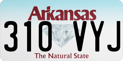AR license plate 310VYJ