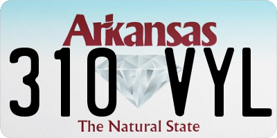 AR license plate 310VYL