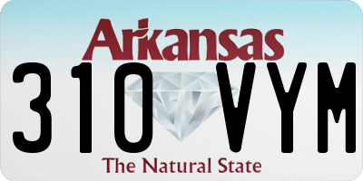 AR license plate 310VYM