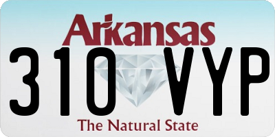 AR license plate 310VYP