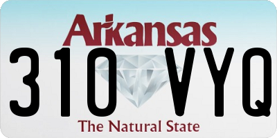 AR license plate 310VYQ