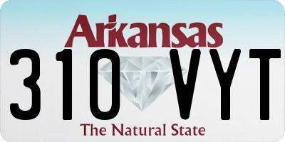 AR license plate 310VYT