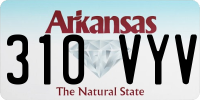 AR license plate 310VYV