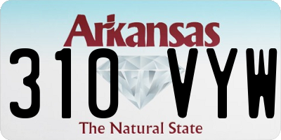 AR license plate 310VYW
