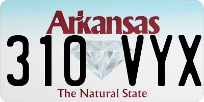 AR license plate 310VYX