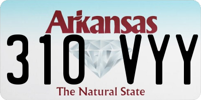 AR license plate 310VYY
