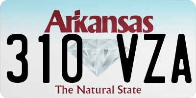 AR license plate 310VZA