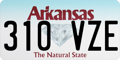 AR license plate 310VZE