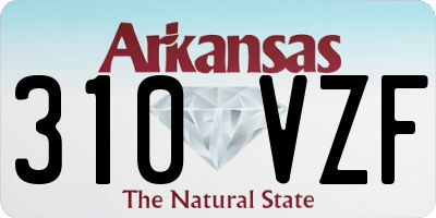 AR license plate 310VZF