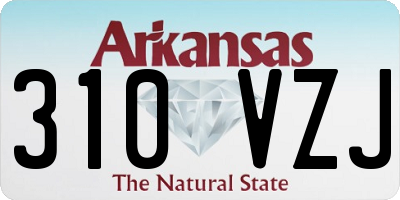 AR license plate 310VZJ