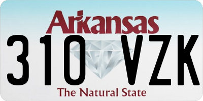 AR license plate 310VZK
