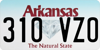 AR license plate 310VZO