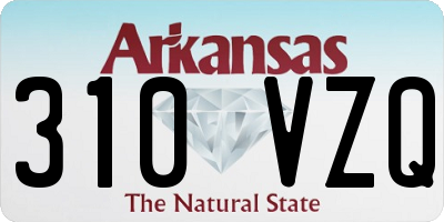 AR license plate 310VZQ
