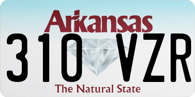 AR license plate 310VZR