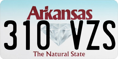 AR license plate 310VZS