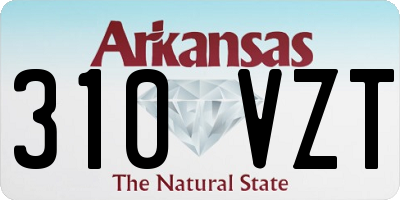 AR license plate 310VZT