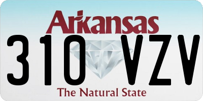 AR license plate 310VZV