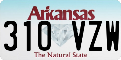 AR license plate 310VZW