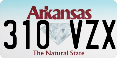 AR license plate 310VZX