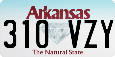 AR license plate 310VZY