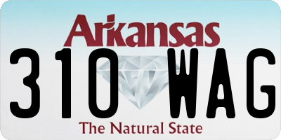 AR license plate 310WAG