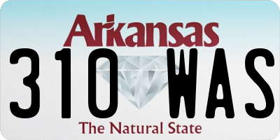 AR license plate 310WAS