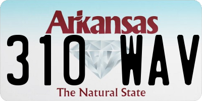AR license plate 310WAV