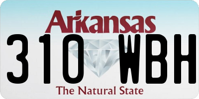AR license plate 310WBH