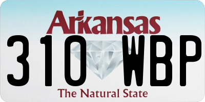 AR license plate 310WBP