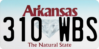 AR license plate 310WBS